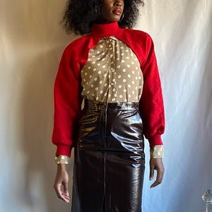 Half Red Zara cardigan